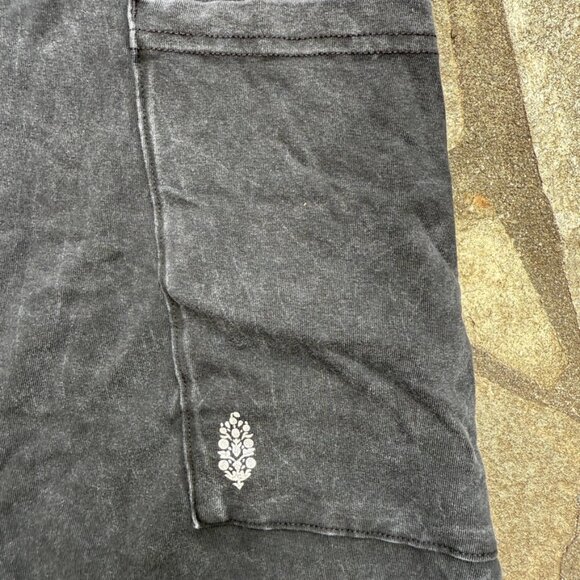 Free People Movement Hot Shot Tee Romper XS Washed Black - Picture 8 of 13